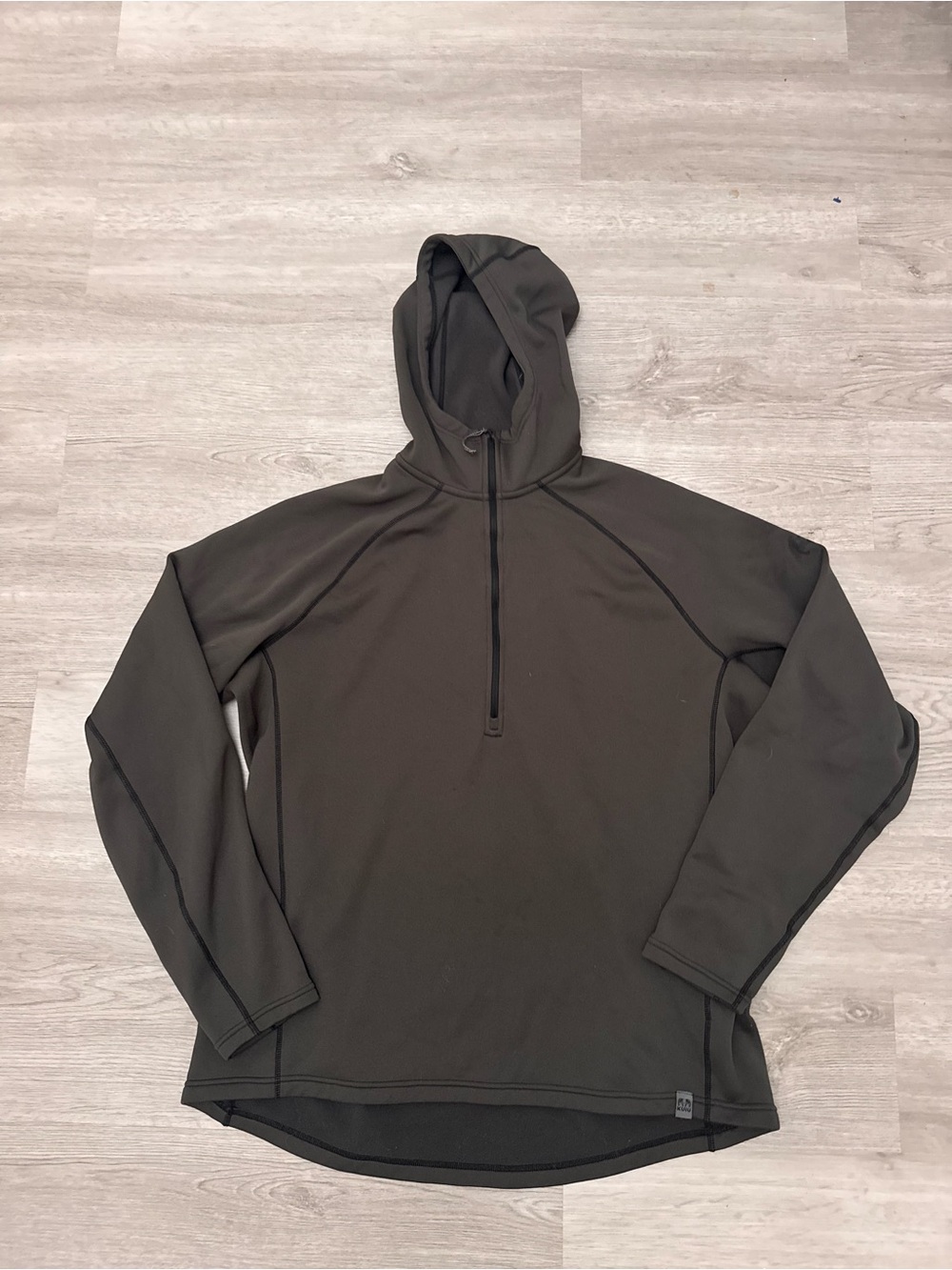 Kuiu Peloton 200 Pullover Sweater Mens 2XL Gray Karuisi Fleece Makspec Mock Neck